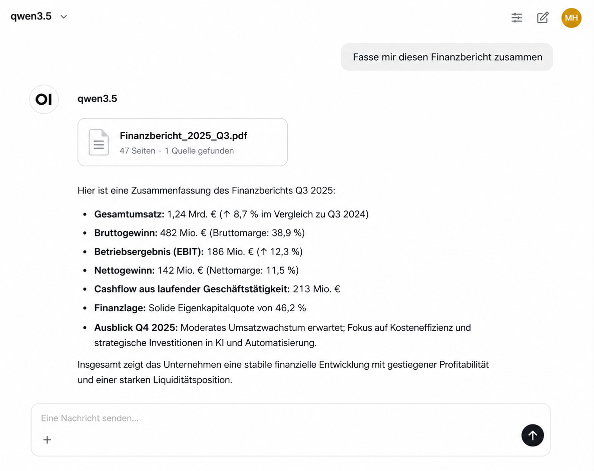 Chat mit Dokumenten